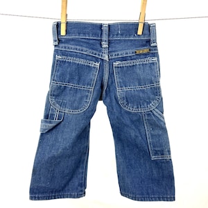 Pantalones vaqueros de mezclilla Wrangler estilo carpintero vintage para niños - Talla 1 imagen 1