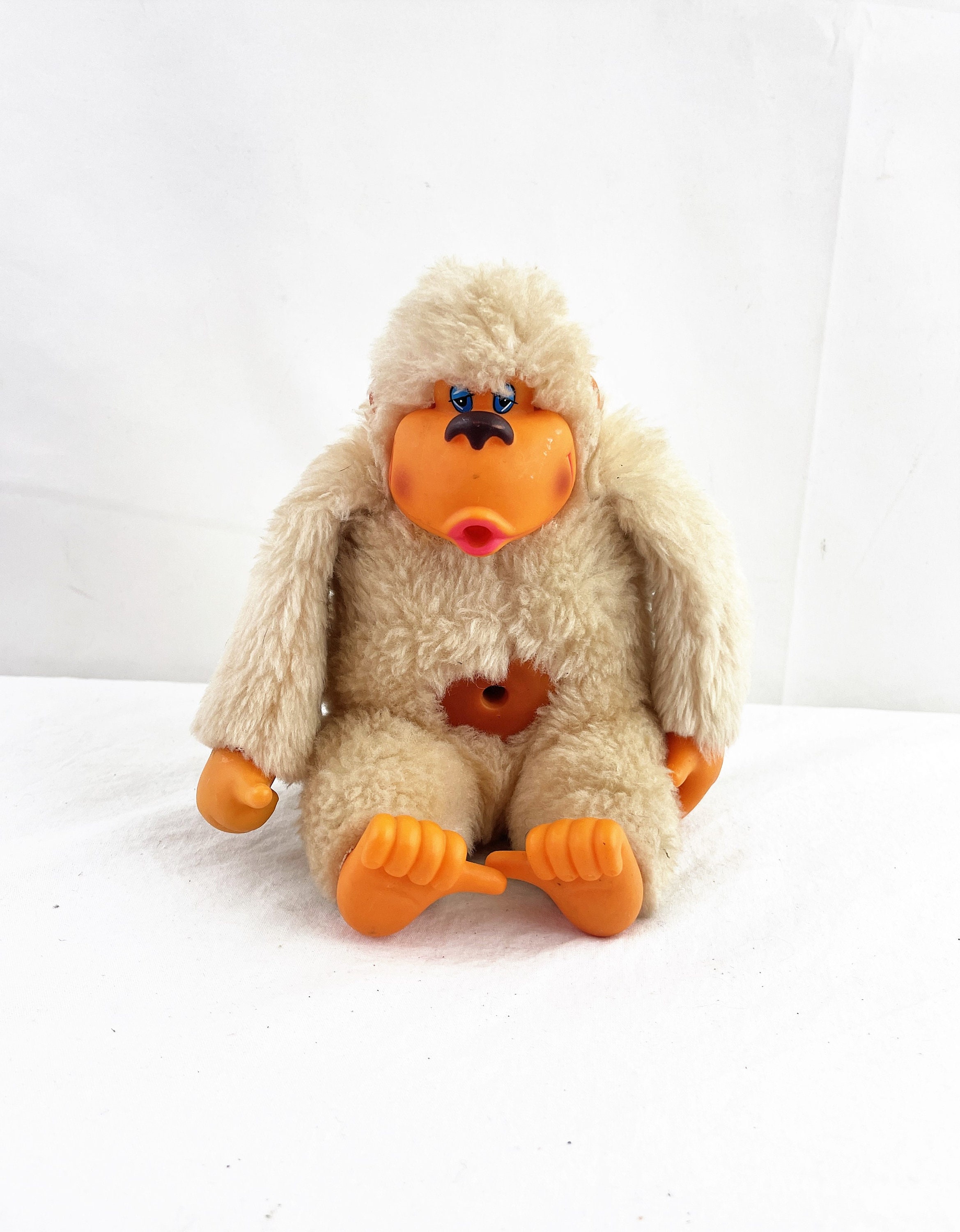 Vintage 1980s Russ Berrie Western Thumb Sucker Dolittle Monkey