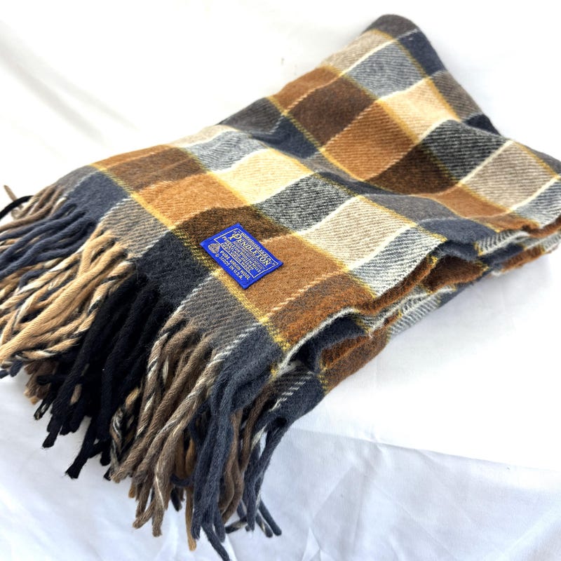 Vintage Pendleton Blanket - Brown main image 1