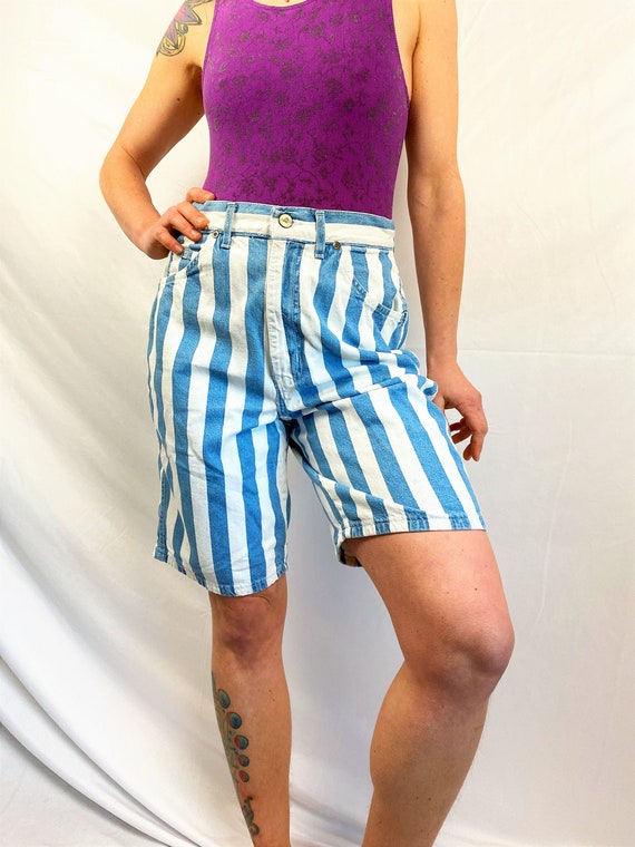 striped vintage shorts
