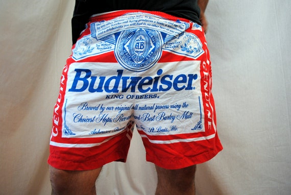 Vintage Budweiser Swim Trunks - Etsy 