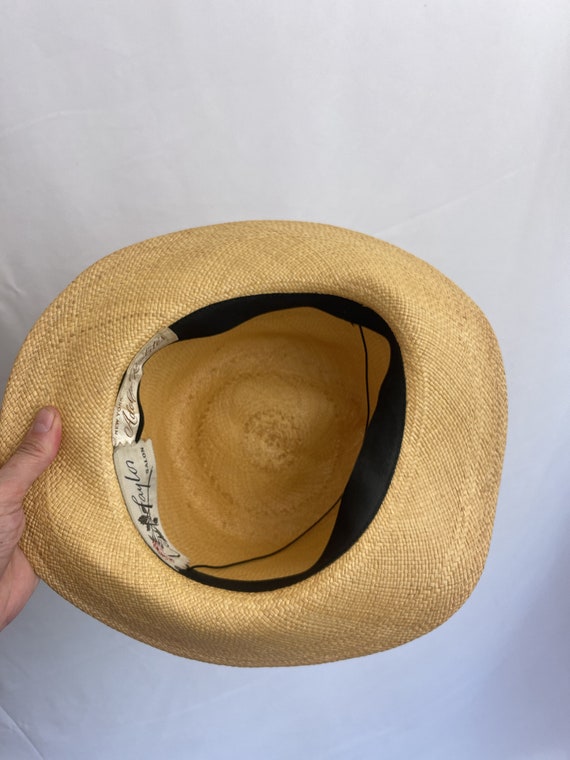 Vintage Adolfo Realites New York  Straw Woven Hat… - image 5