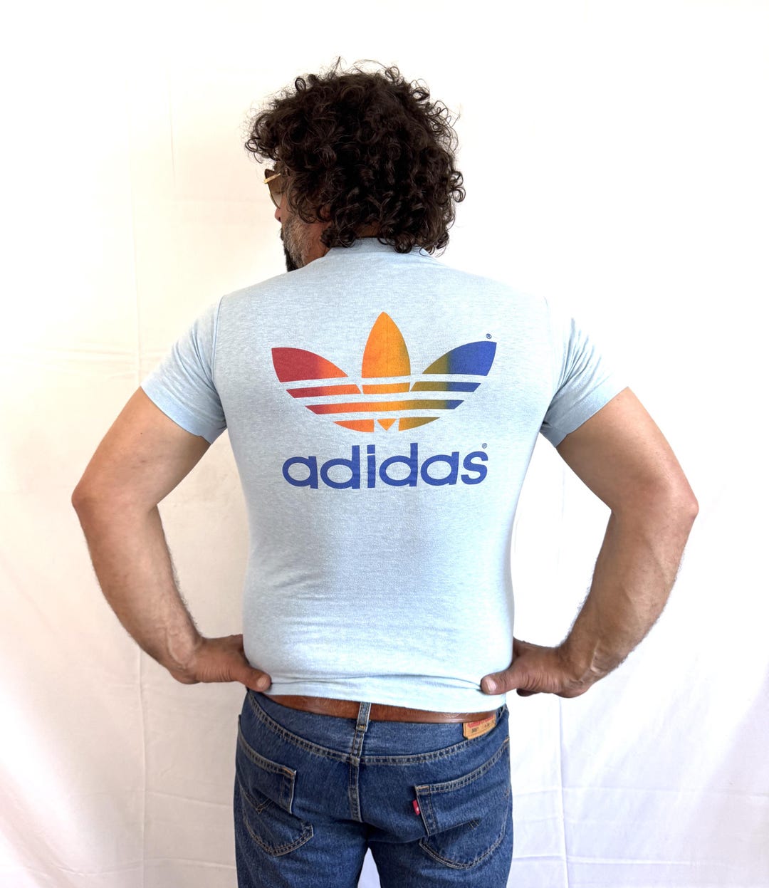 ビンテージ T 70s デッドストック　アディダス　 Tシャツ RARE 1970s 70s Vintage Adidas Summer Times Run 1979 Tee Shirt