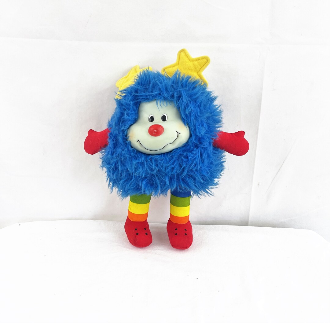 Peluche Rainbow Brite - SPRITE jaune étoiles jaunes