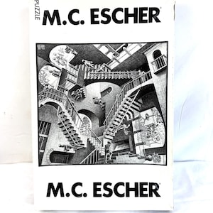 Vintage MC Escher 1000 Piece Relativity Jigsaw Puzzle by
