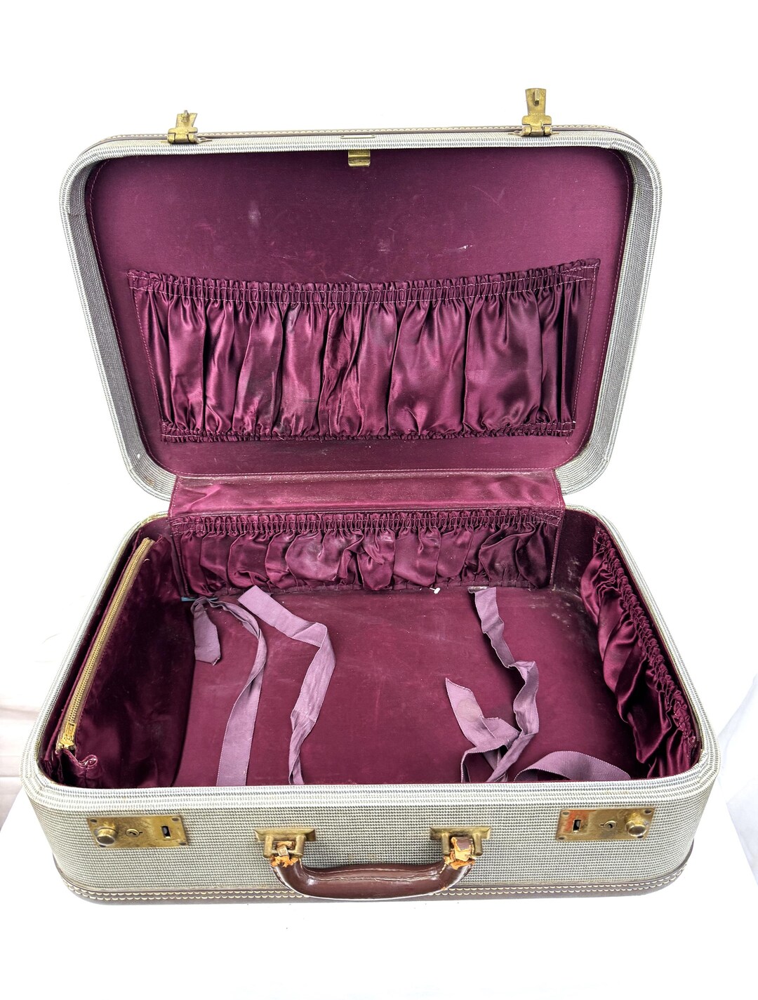 Vintage 50s 1950s Mendel Cincinnati Suitcase Luggage Travel Case