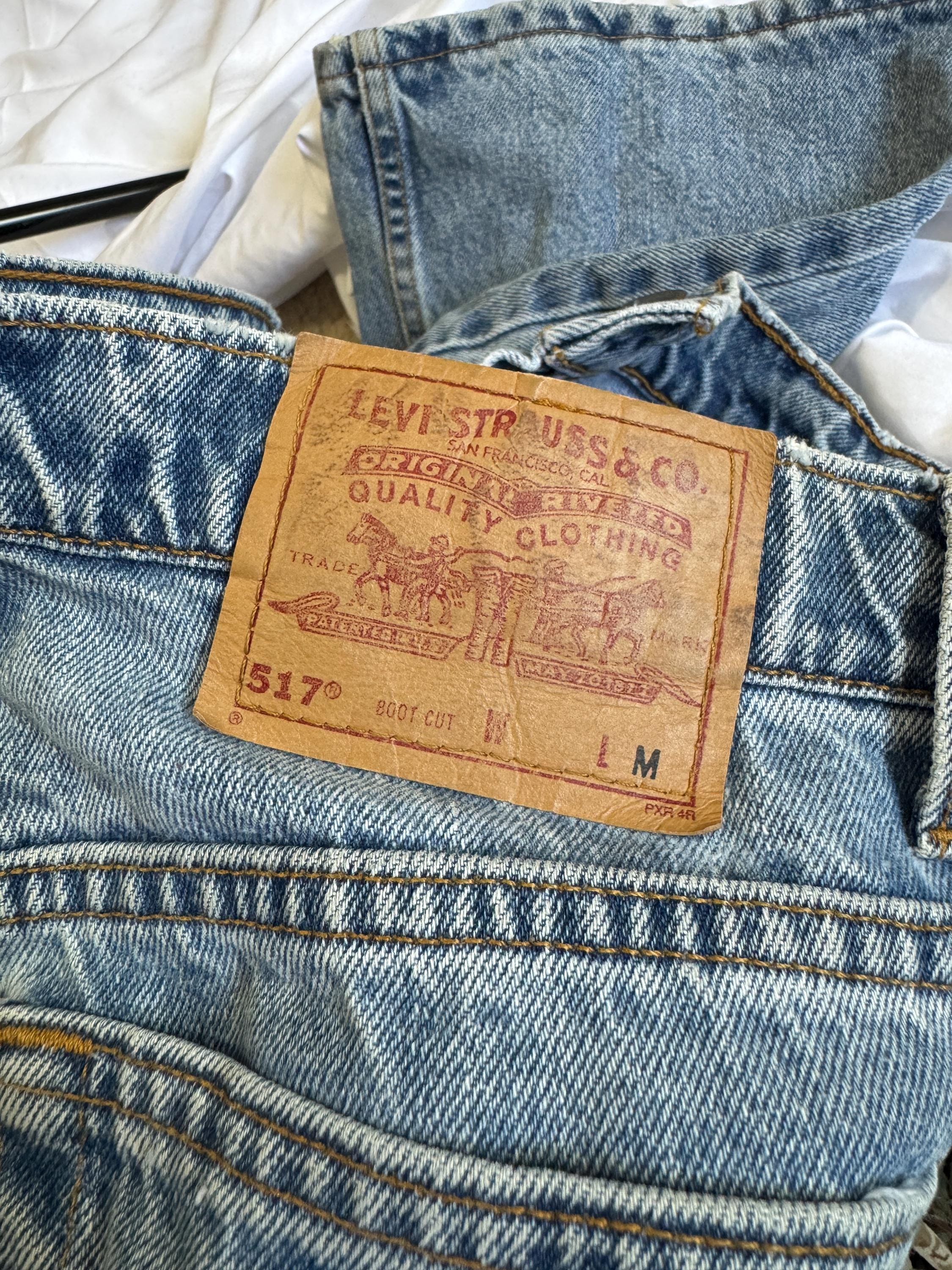 Vintage 80s Levis 517 Bootcut Jeans - Size 11 Jr. M - Etsy