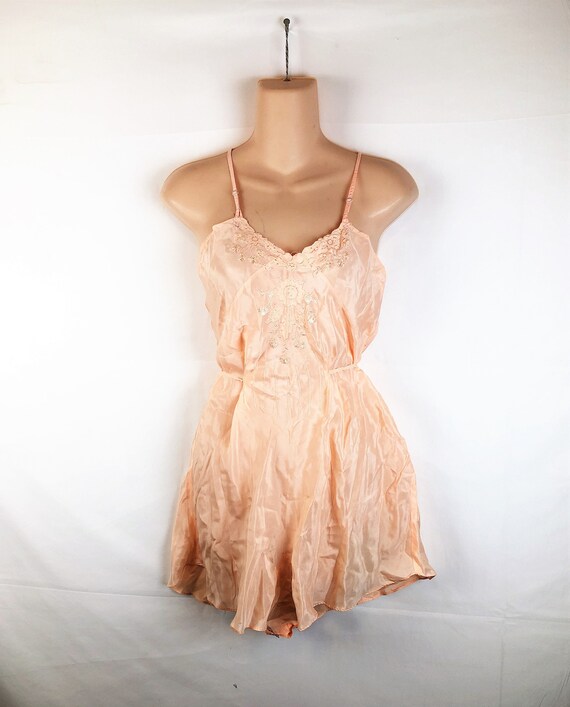 Lovely 1920s 1930s Silk Vintage Lingerie Slip Negl