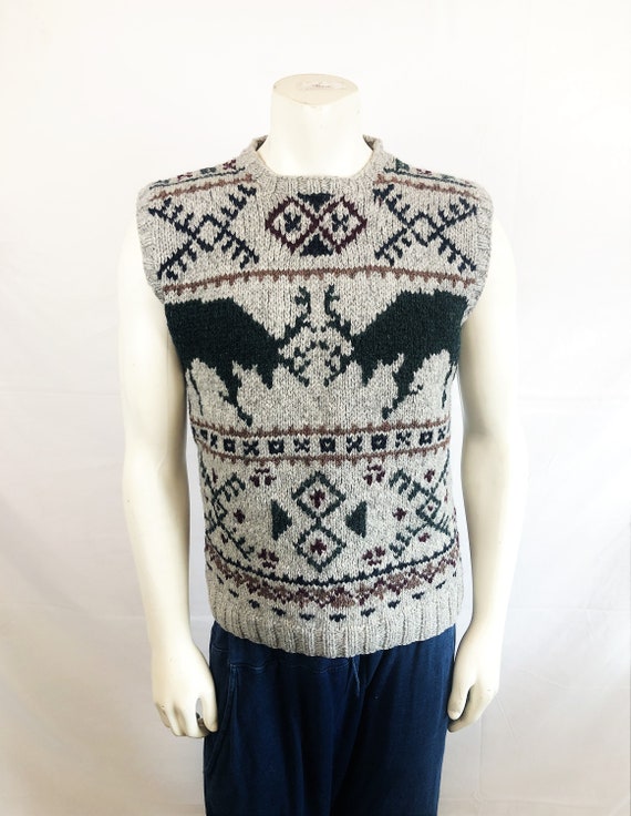 Vintage Southwest Ralph Lauren Wool Knit Sweater V