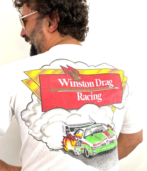 Vintage 1990s 90s 1991 Winston Drag Racing Tee Sh… - image 6