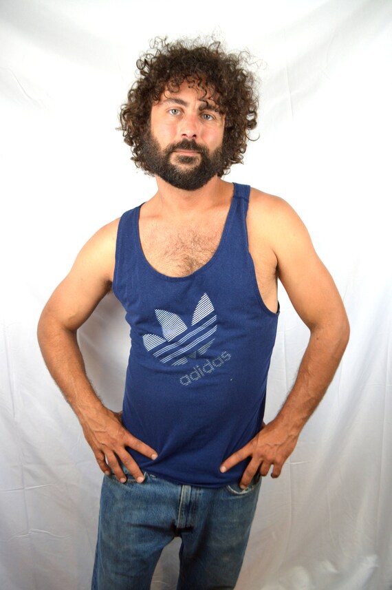 adidas trefoil mesh tank top