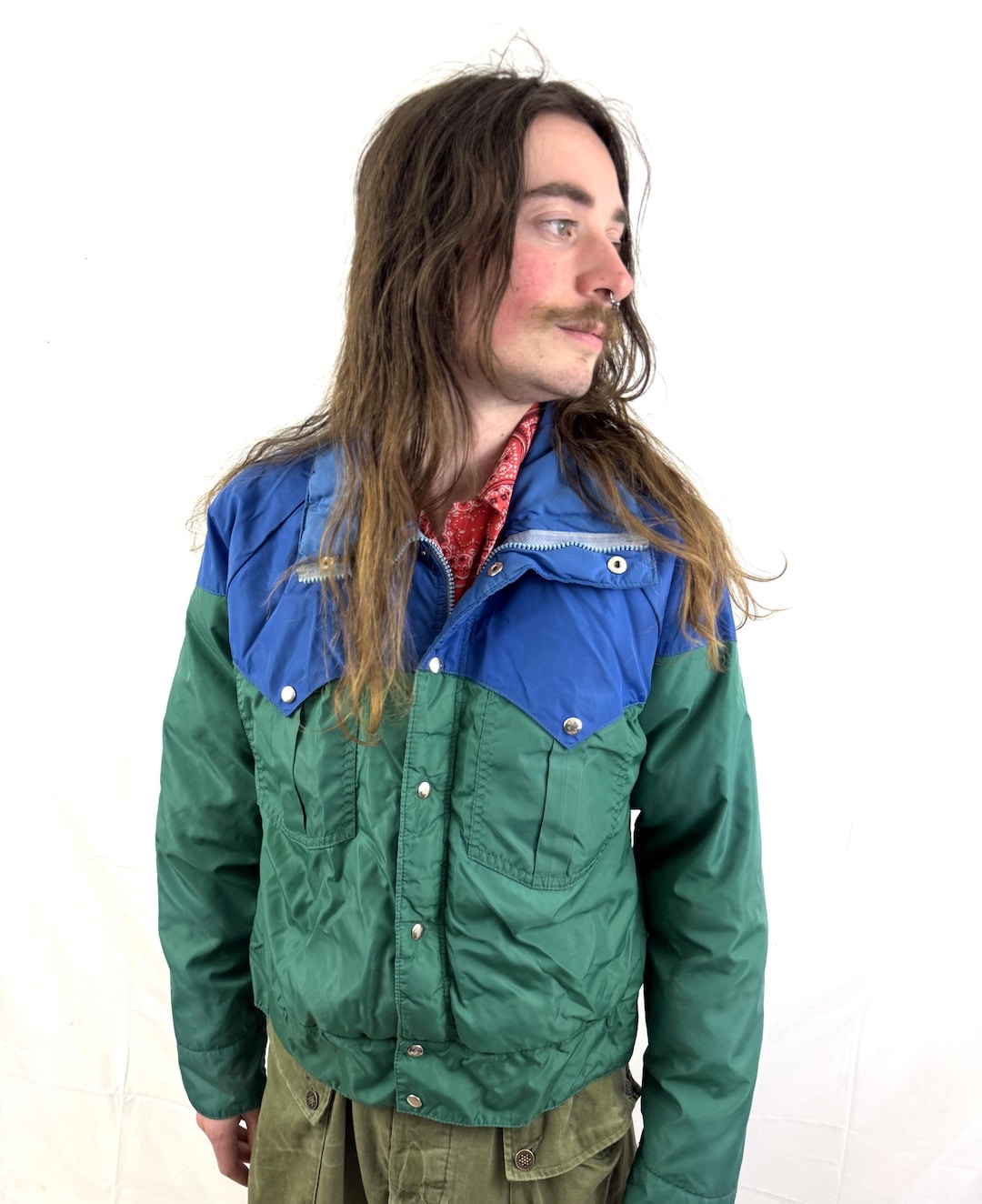 Vintage 70s 1970s 80s Western Mountaineering Puffy Down Ski Jacket