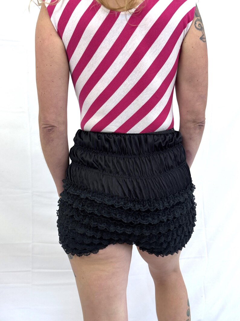 Vintage Black Ruffled Square Dancing Rockabilly Bloomers - Great ...