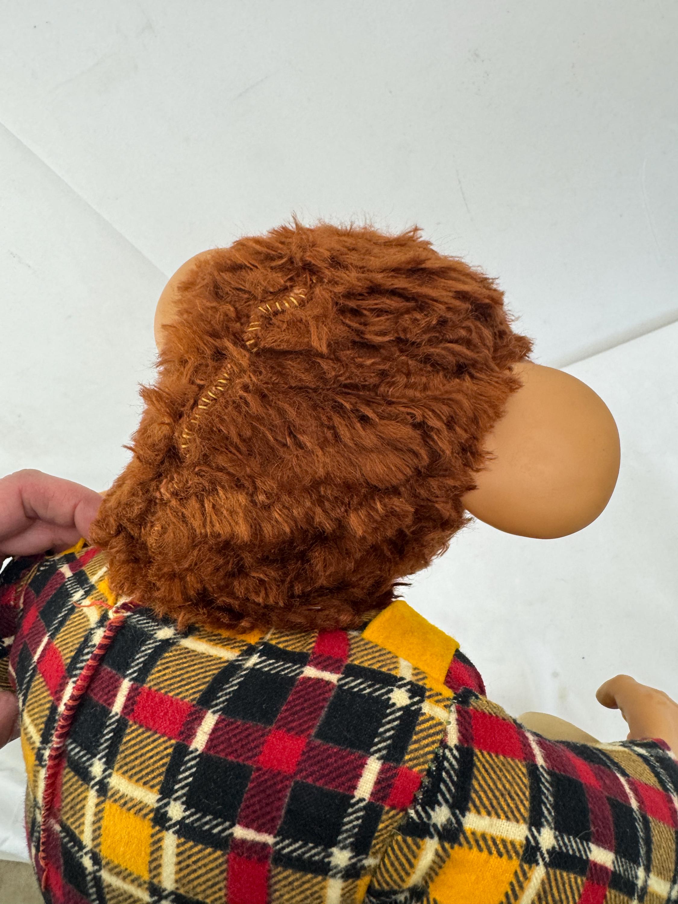 Vintage 50s 1950s Zippy Monkey Chimp Plush Plastic Face - Etsy