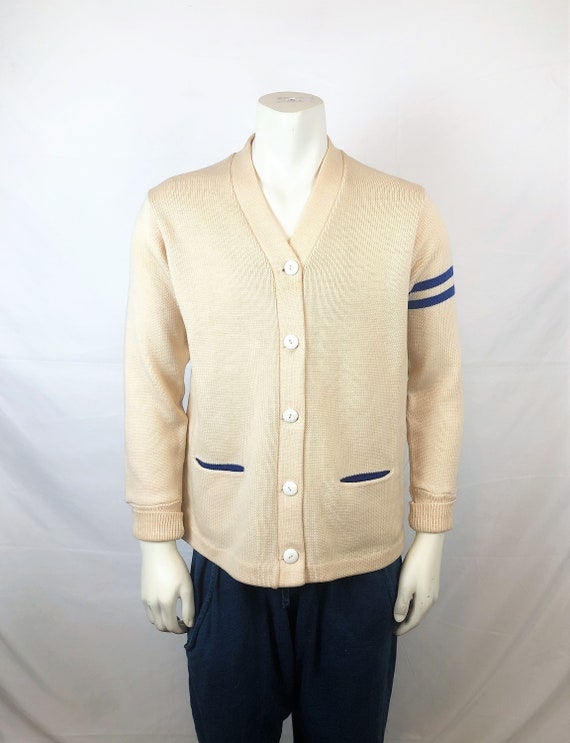Vintage 50s 1950s Varsity Letterman Campus Wool Ca
