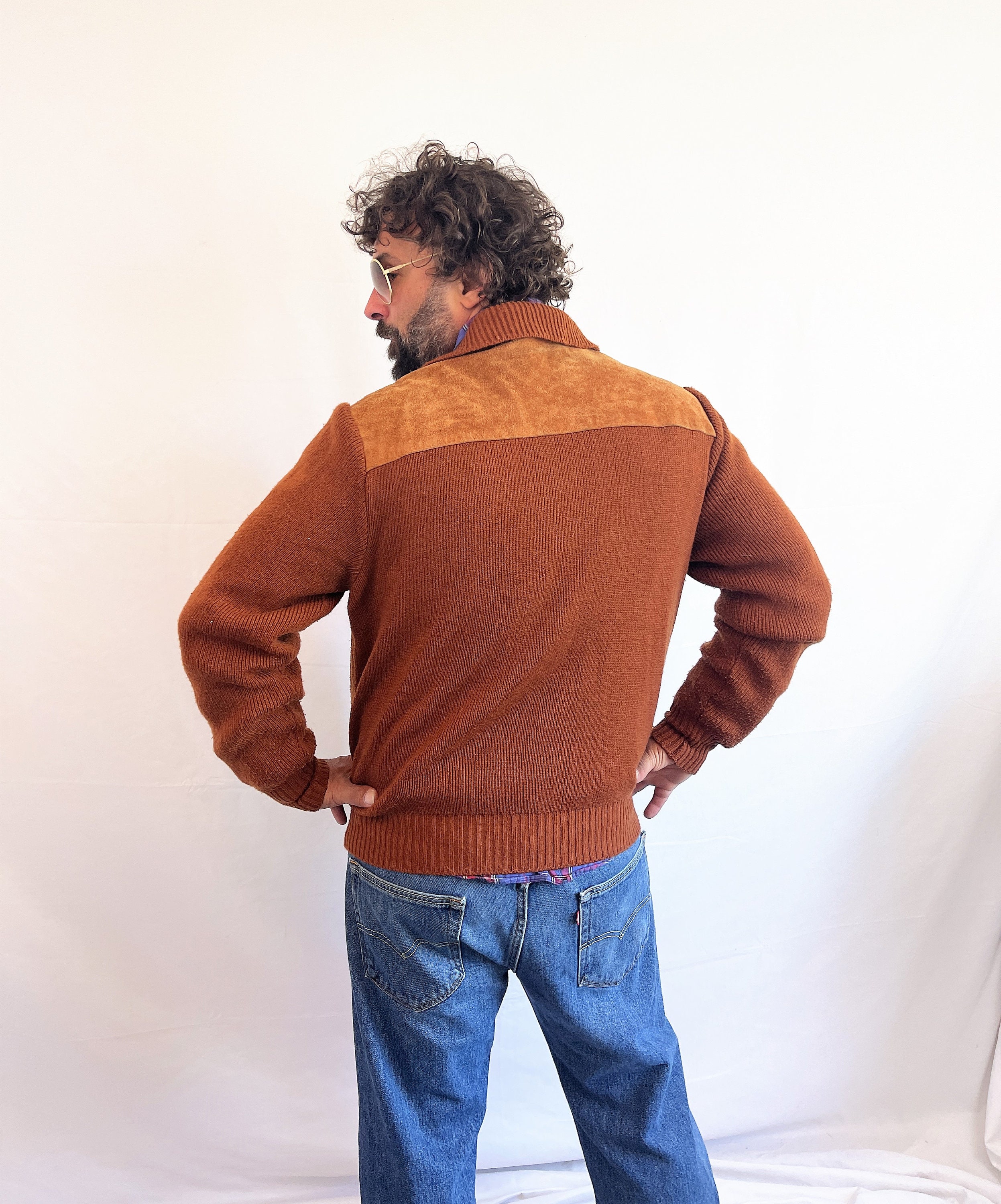 Vintage 70s 80s Suede Leather and Knit Sweater Jacket Sears Sportswear - Etsy Vintage 70s 80s Suede Leather and Knit Sweater Jacket Sears Sportswear - Etsy