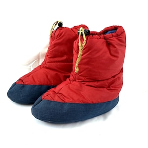 Vintage 1970s 70s Puffy Camping Slipper Shoes - Parbat High  display picture 1