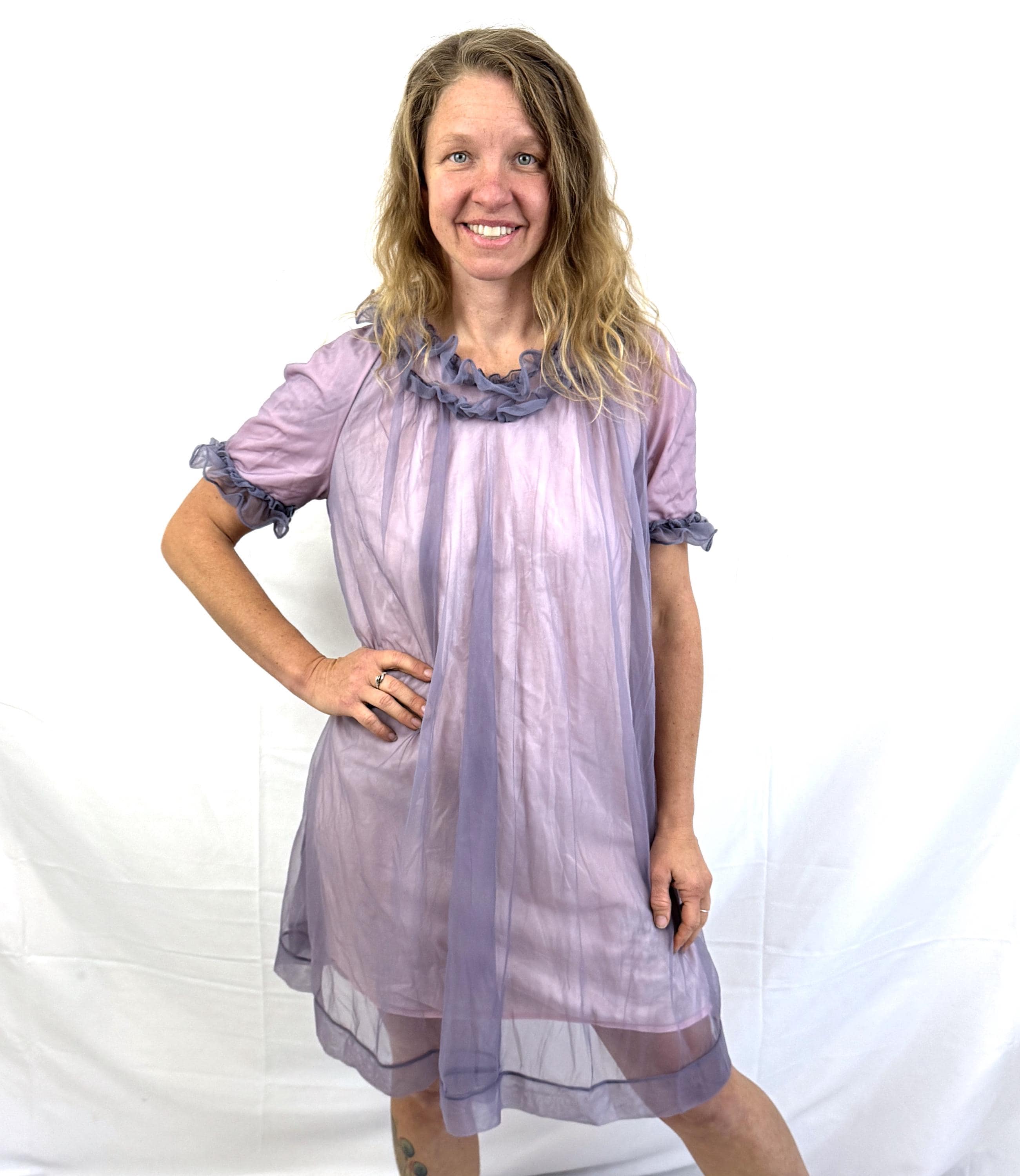 Robe Vintage Shelly/Michaels Noire, Manches Longues, Taille 10 - Style Fit & Flare Avec Ruban