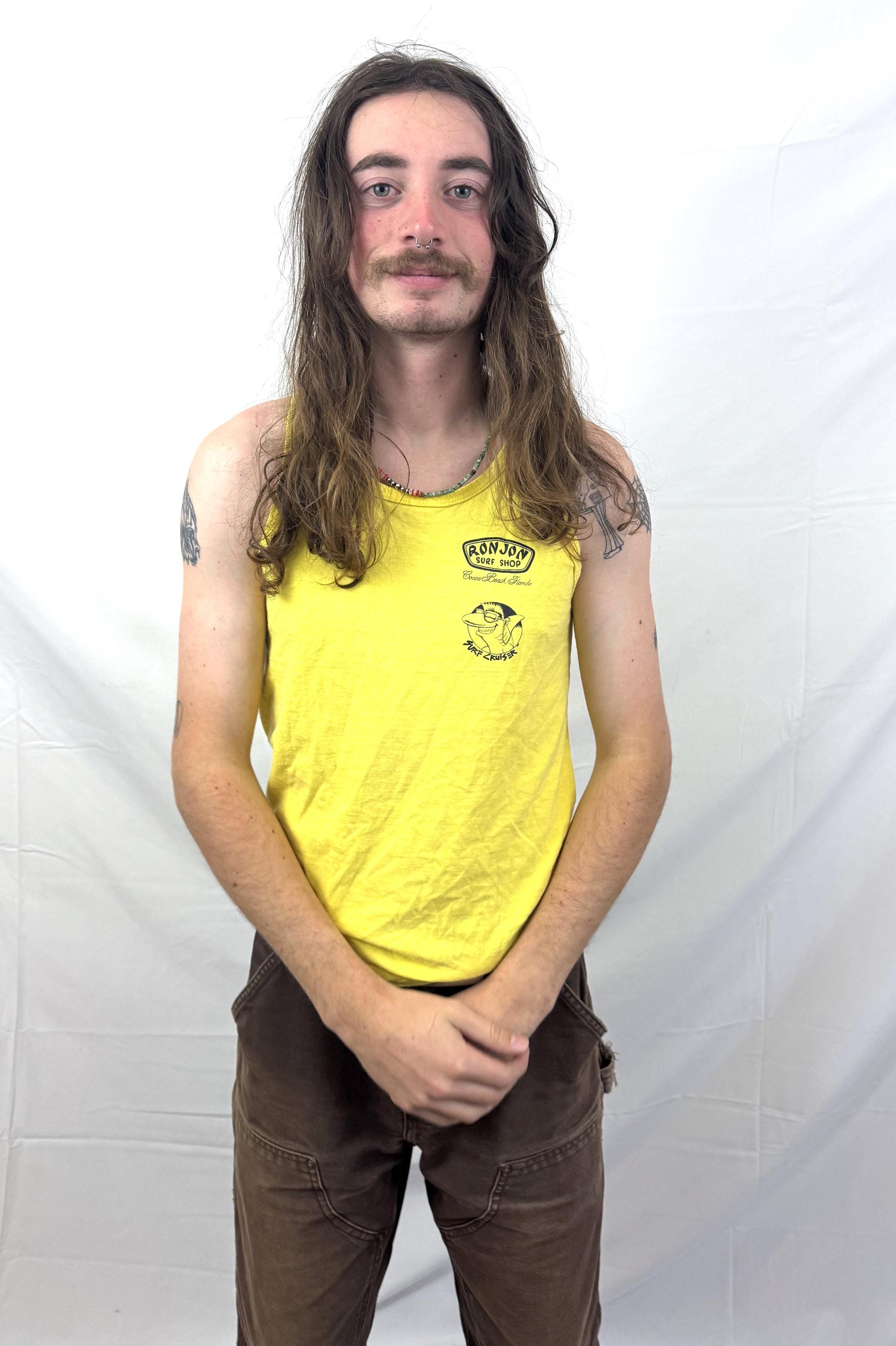 Vintage 80s 1980s 1986 Ron Jon Surf Shop Yellow Surf Cruiser