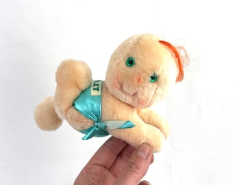 Vintage 1984 80s 1980s Hugga Bunch Doll Plush Clip On Hallmark - Gigglet