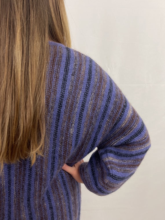Vintage Wool Mohair 1980s 80s Sweater - By Basile… - image 4
