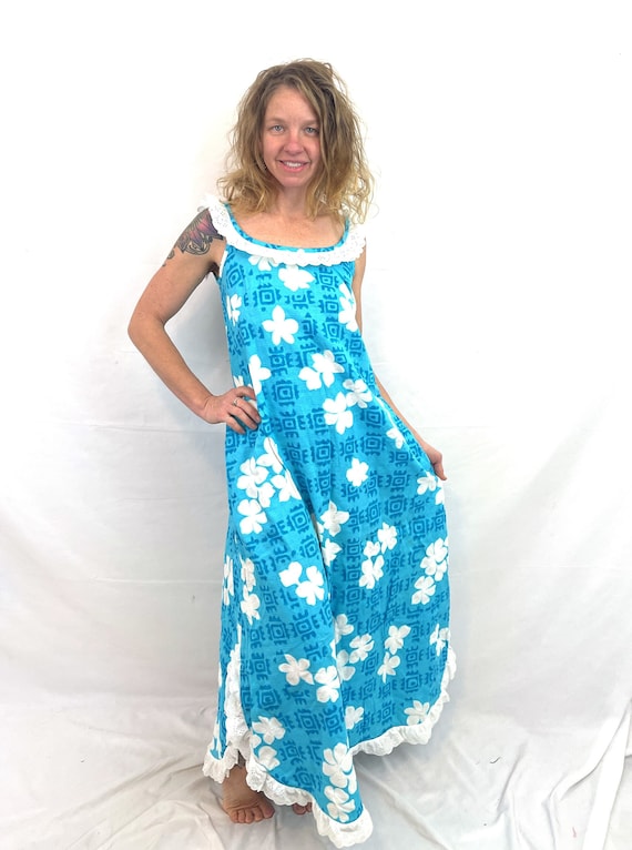 Vintage Waltah Clarke Maxi FUN Hawaiian Hawaii Ma… - image 1