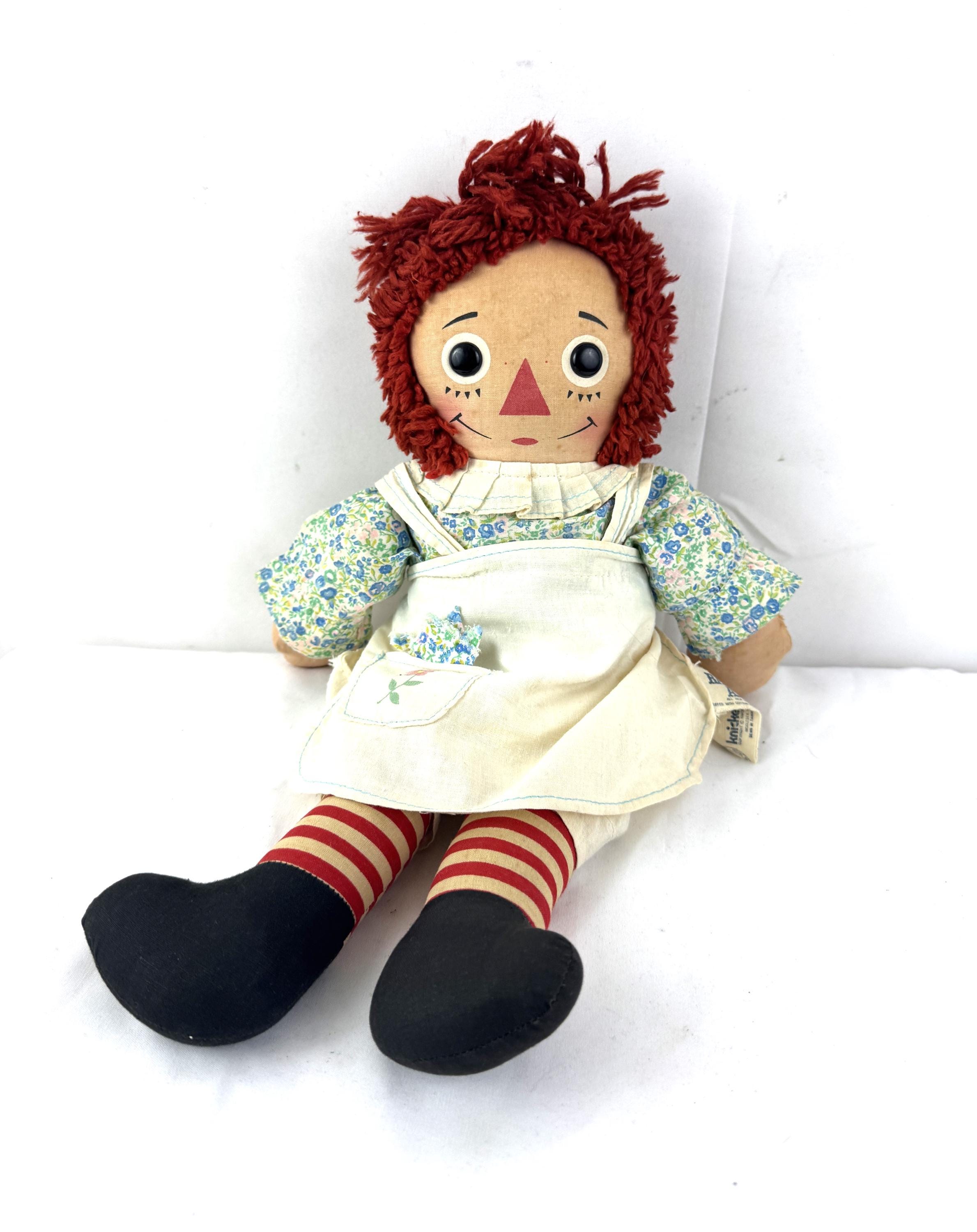 Vintage Raggedy Ann Doll - Knickerbocker - Etsy
