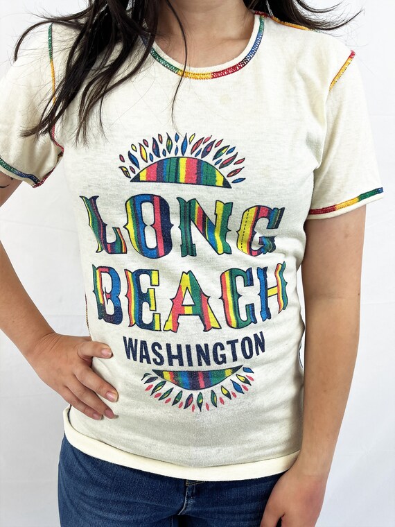 Large 80s Sun-Drop Long Sleeve T-shirt