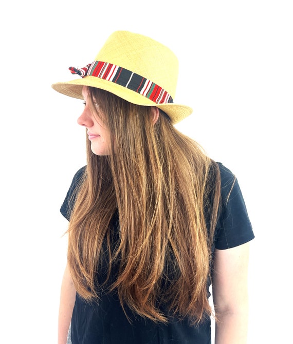 Vintage Adolfo Realites New York  Straw Woven Hat… - image 2