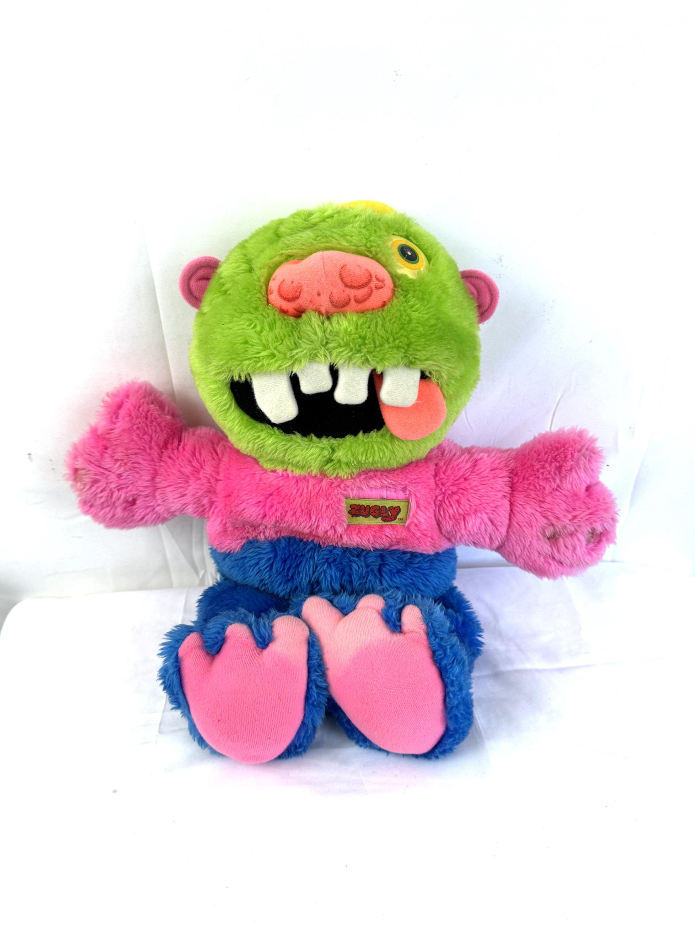 Vintage 1980s 80s 1986 Zugly Pet Monster - Plush Stuffed Animal