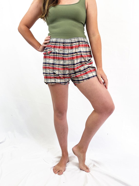 1950s 60s plaid swim Gem