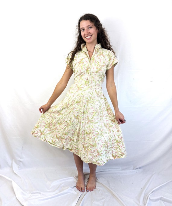 Vintage 1950s 50s Brentwood Cotton Pink Green Lightweight Cotton Summer Day Dress - Etsy UK Vintage 1950s 50s Brentwood Cotton Pink Green Lightweight Cotton Summer Day Dress - Etsy UK