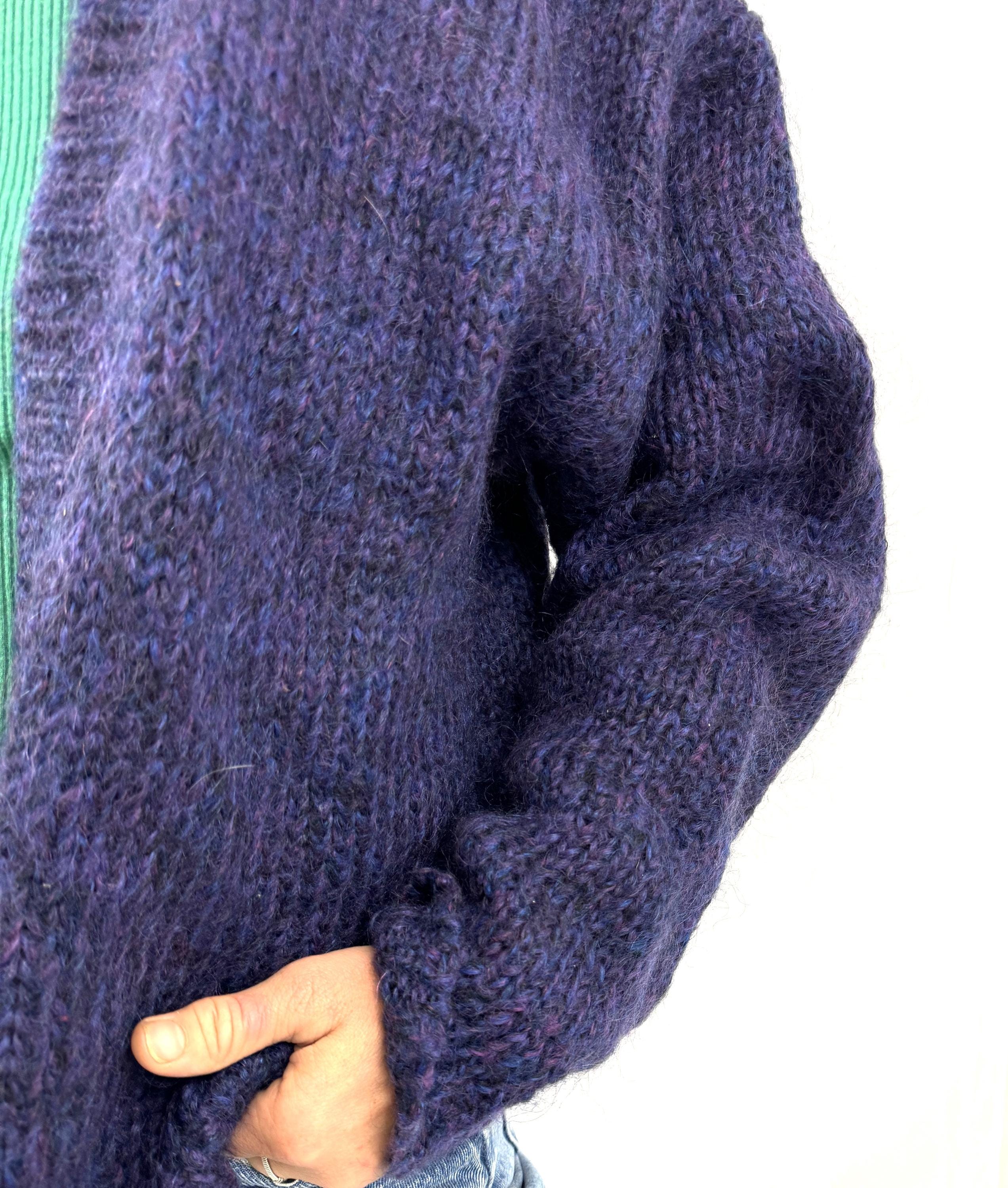 トップス  Cobian mohair cardigan purple EP Mohair Cardigan - Purple - Solid | Nepenthes New York