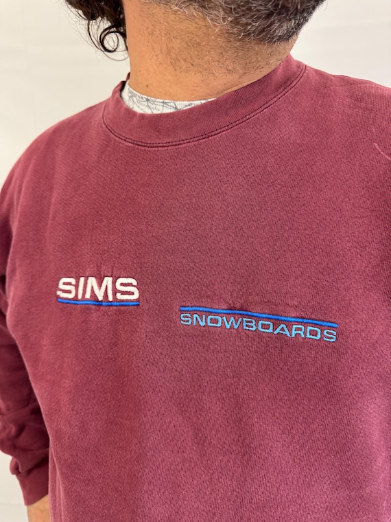 RARE Vintage 1990s 90s SIMS Snowboards Sweatshirt - Etsy