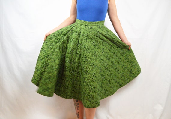 Vintage Quilted Full Circle Novelty 1950s 50s Cock
