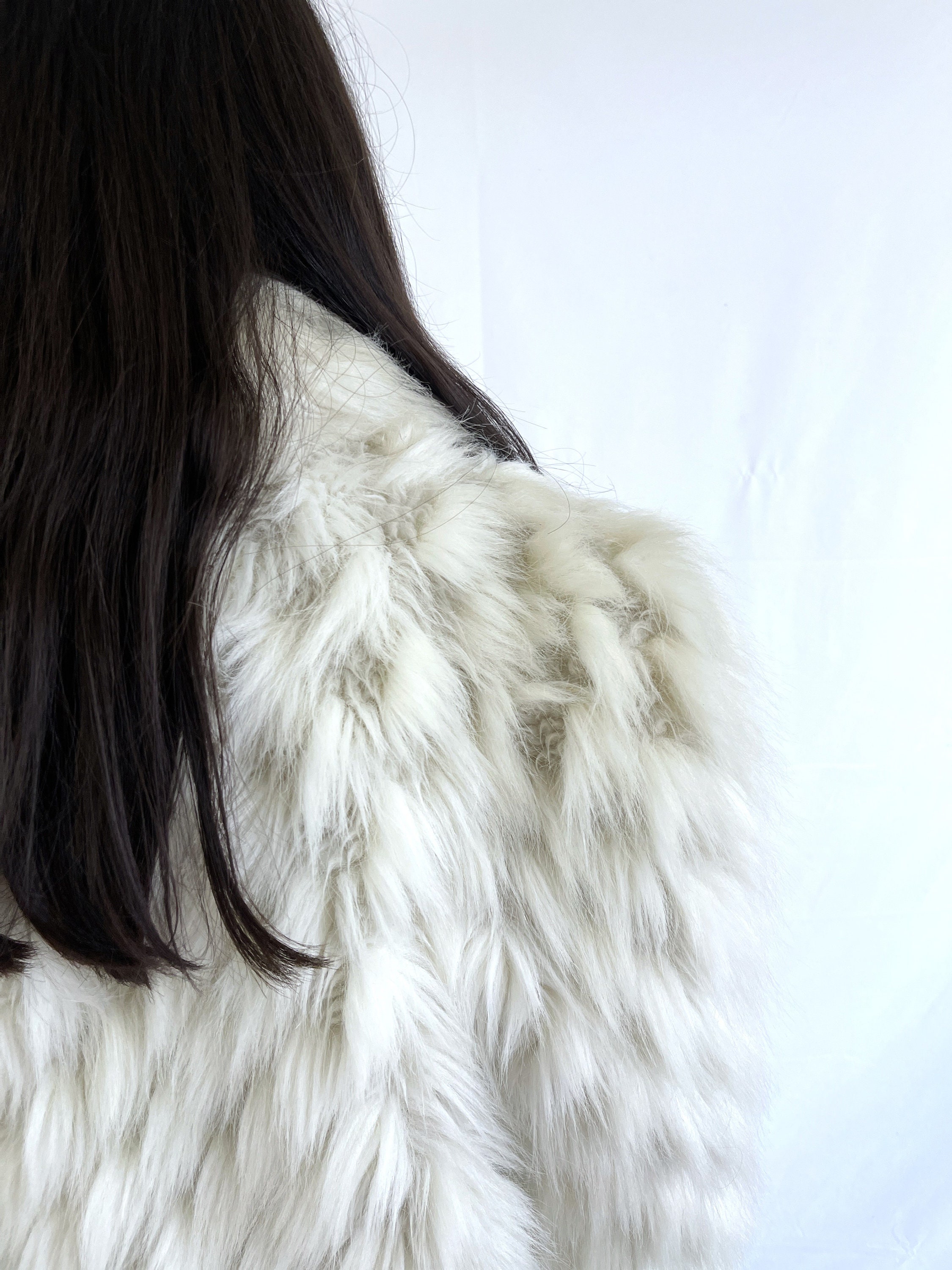 Vintage 1980s Rare Faux Fur Fun Swing Coat Vintage 1980s Rare Faux Fur Fun Swing Coat