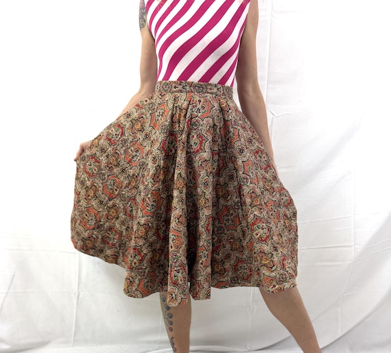 Vintage 1950s Quilted Full Circle Skirt - McArthur Ltd.