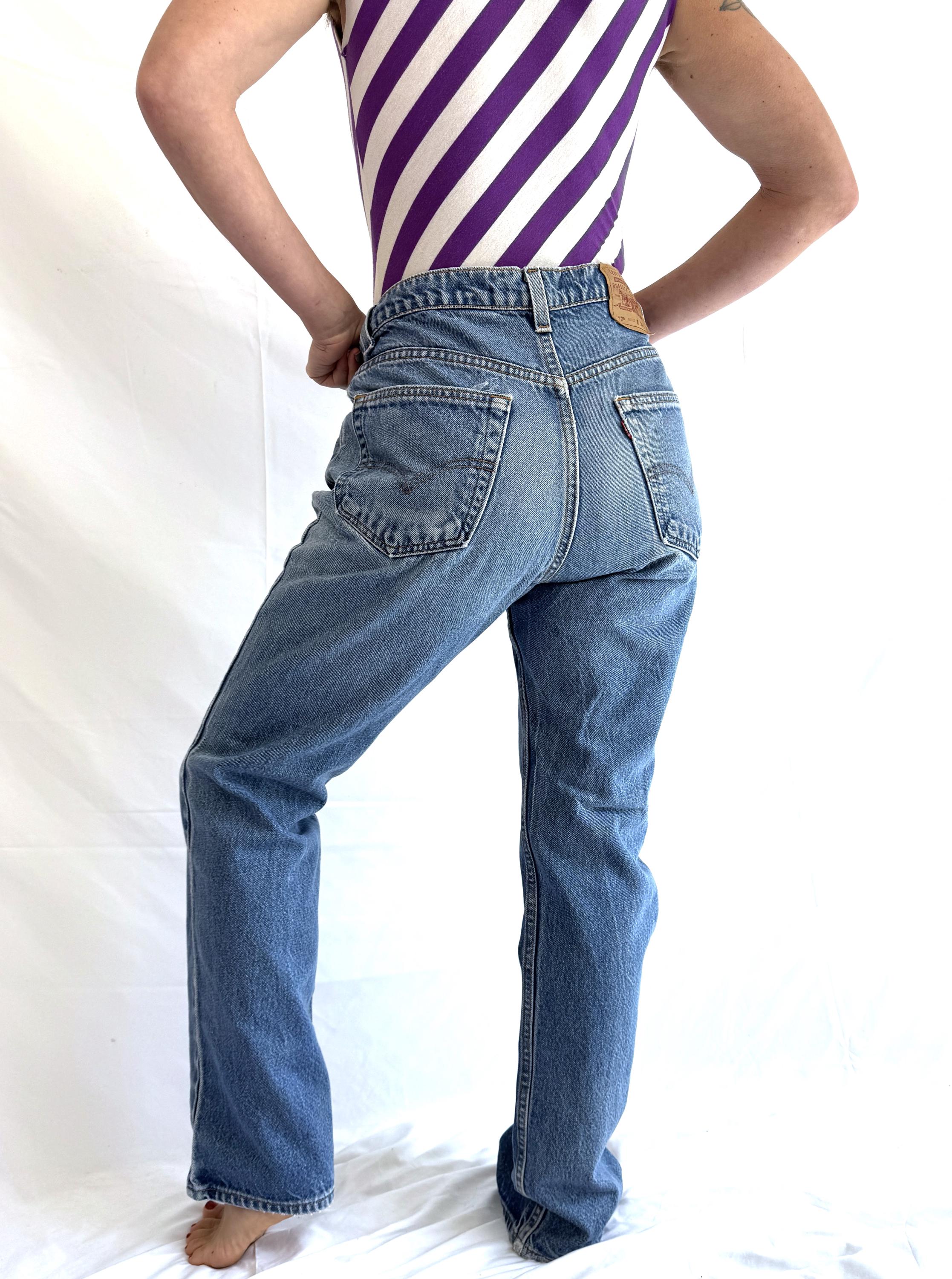Vintage 1980s 80s Levis 517 Boot Cut Denim USA Jeans - Size 34 X