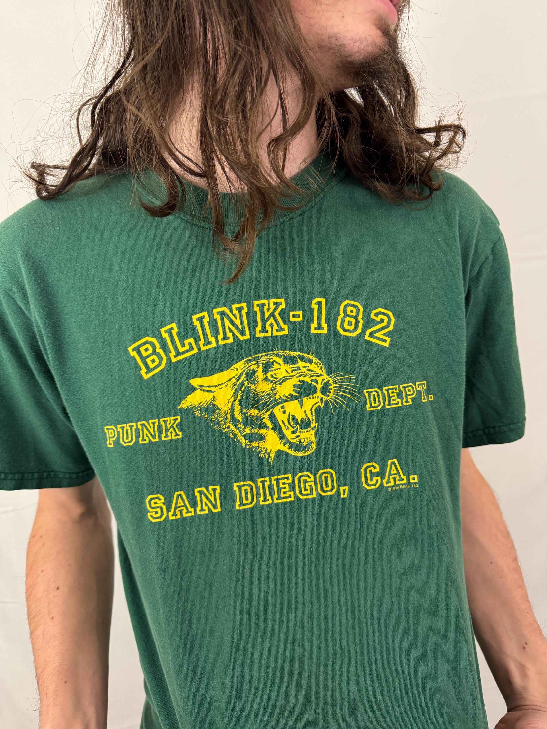Vintage 90s Blink 182 San Diego Green T-shirt (medium) - Etsy