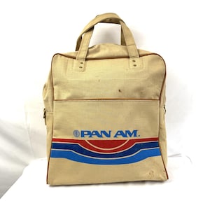 バッグ USA Dead stock 70s Flight Travel Bag Vintage Pan Am Flight Bag - Etsy