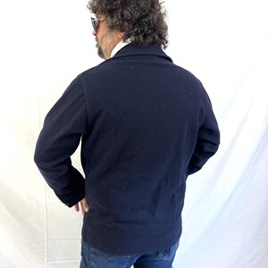 Chaqueta/abrigo/camisa abotonada vintage de lana azul marino Pendleton imagen 5