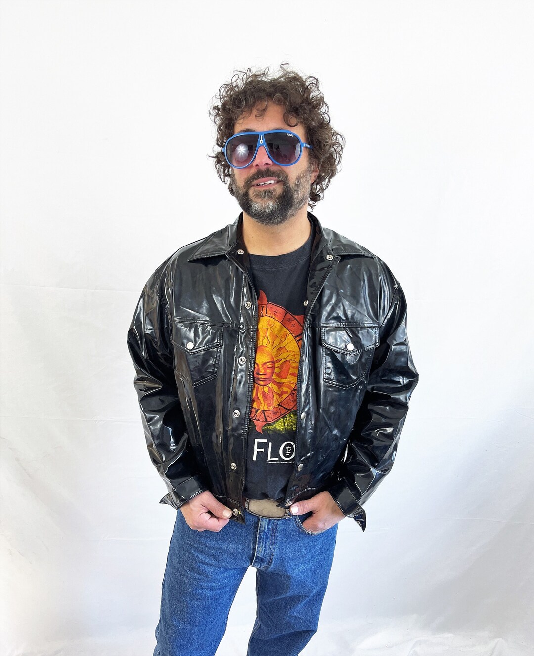 Vintage 90s 1990s Gothic Steampunk Rare RED BALLS on FIRE London Grunge