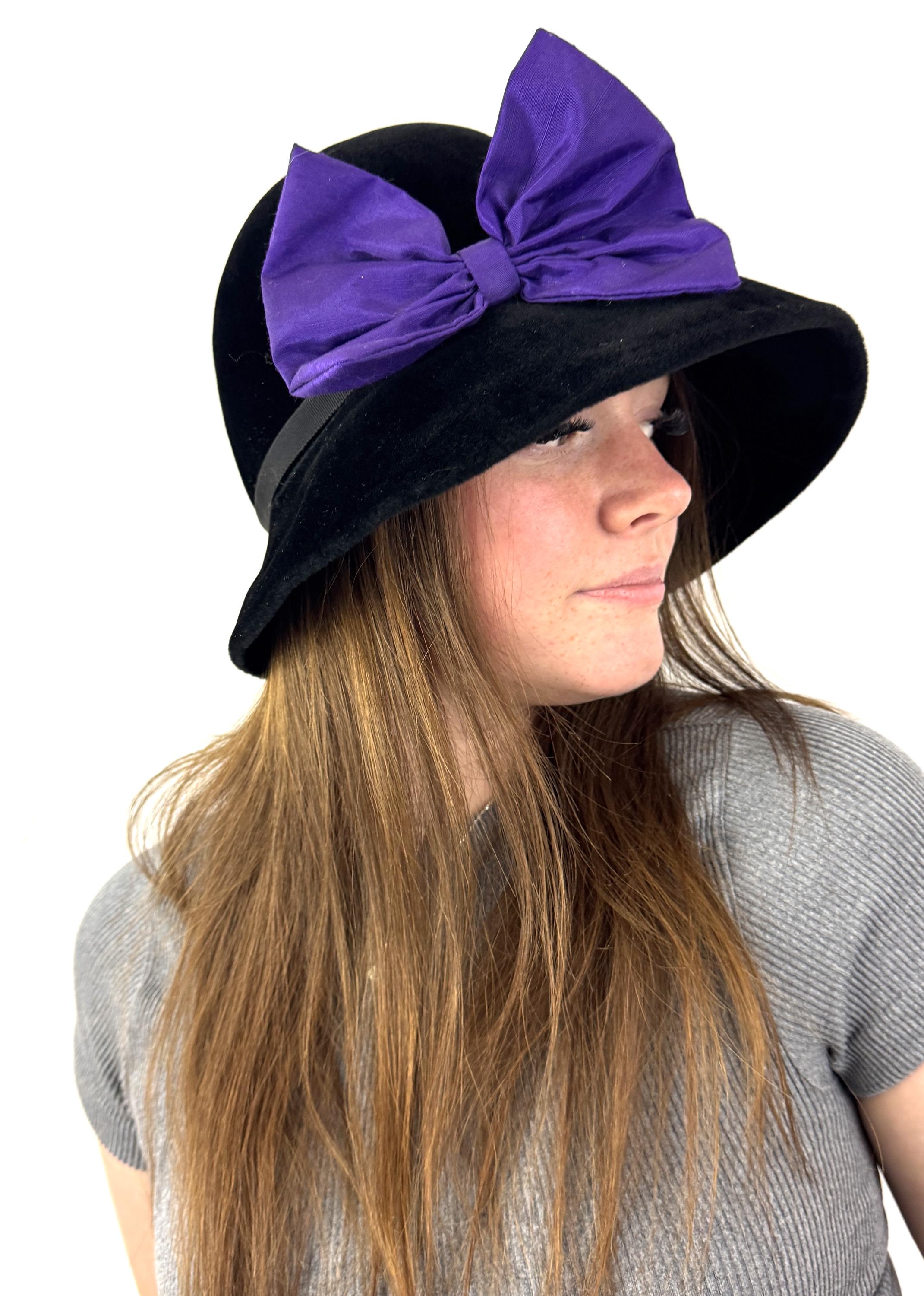 Vintage Black Velvet Bucket‎ Hat Blossom Women\'s Hipster Indie 1990s il_fullxfull.5878994152_18vs.jpg main image 3