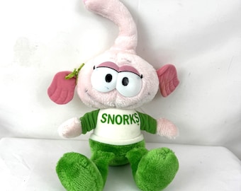 Vintage 80s 1980s Snorks Plush Stuffed Toy