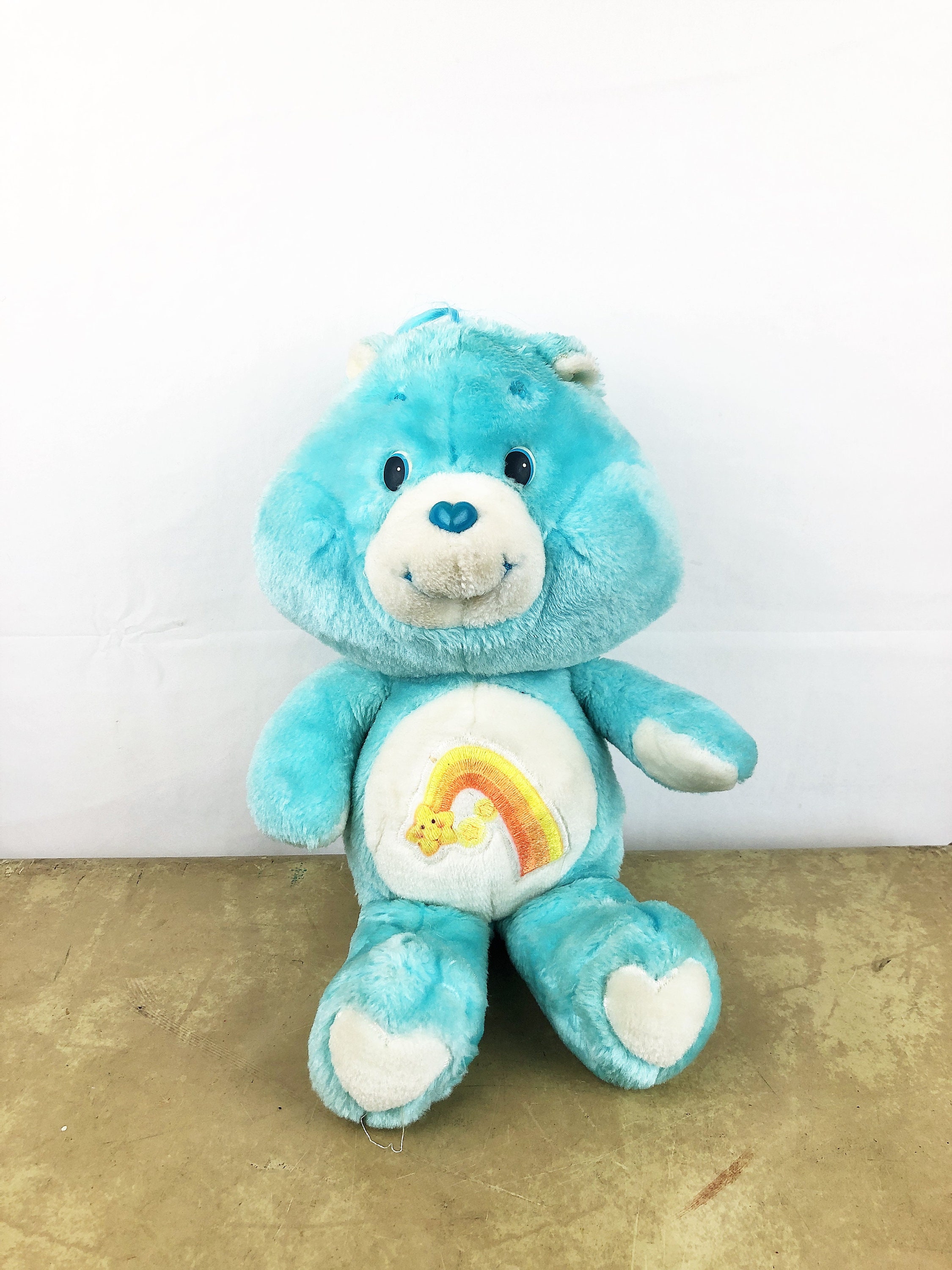 Vintage Plush 1980s 80s Care Bear Stuffed Animal Wish Bear Etsy