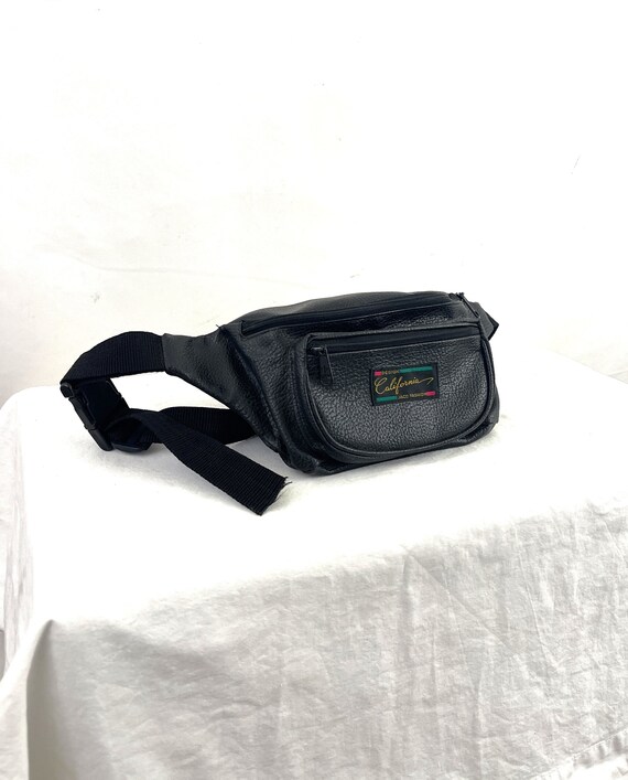 Vintage 90s 1990s Black Fanny Pack - California De