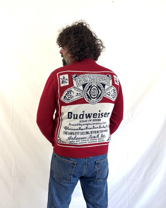 RARE Original Vintage 1970s 70s Budweiser Beer Knit Sweater - Etsy