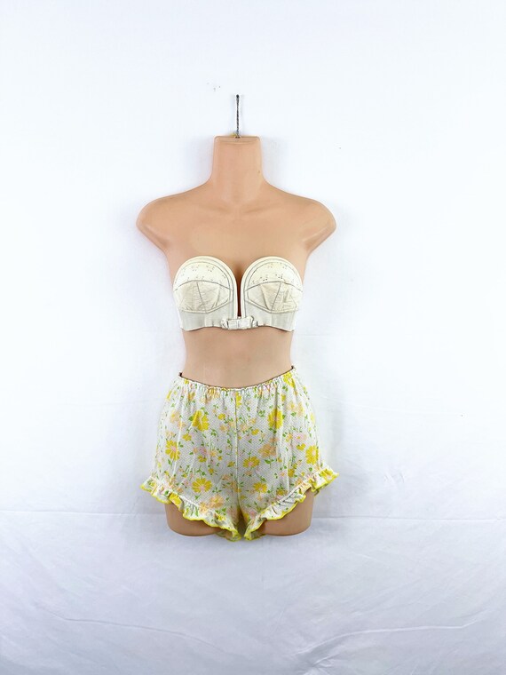 Vintage 1950s 50s Winkie by Reldan Strapless Whit… - image 1