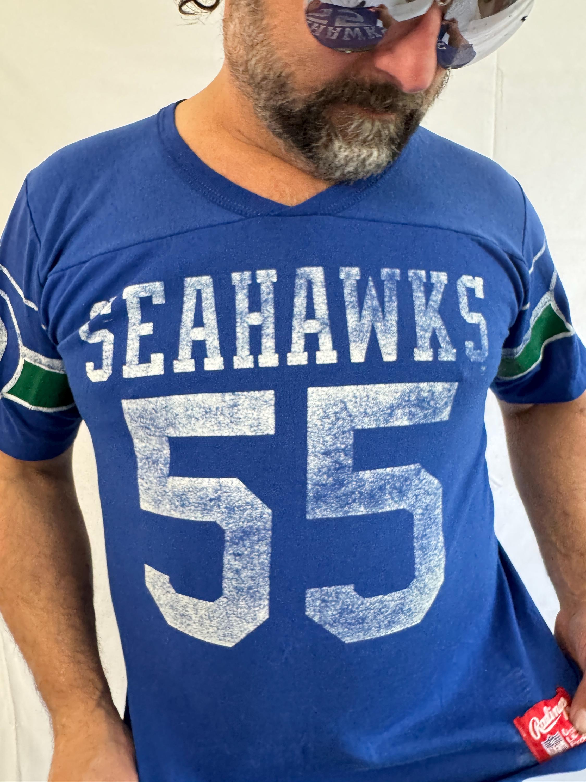 ローリングスUSA製 シアトル・シーホークス フットボールTシャツ NFL 90年代ヴィンテージ シアトル・シーホークス ジャージーTシャツ