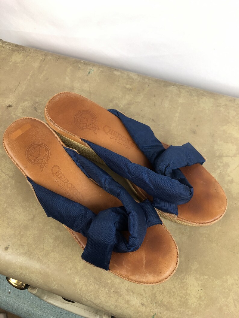 Vintage Cherokee of California 1970s 70s WOW Wedge Sandals Vintage Cherokee of California 1970s 70s WOW Wedge Sandals